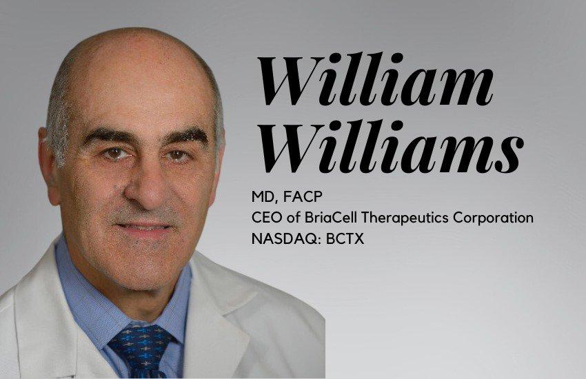 Interview: BriaCell CEO William Williams, MD.